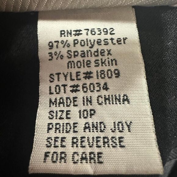 VTG 90s PRIDE & JOY Black Red Patchwork Faux Suede‎ Button Jacket Womens 10P - Picture 6 of 7